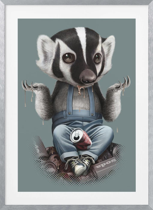 badger chill Framed Art Wall Decor