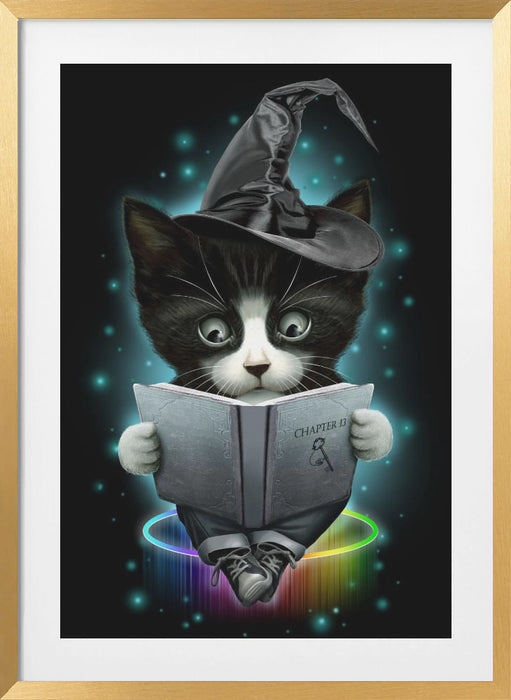 magical cat Framed Art Wall Decor