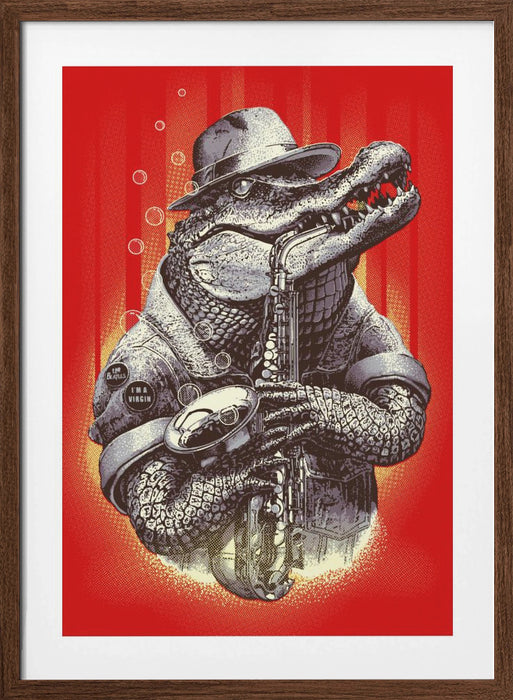 croc rocks Framed Art Wall Decor