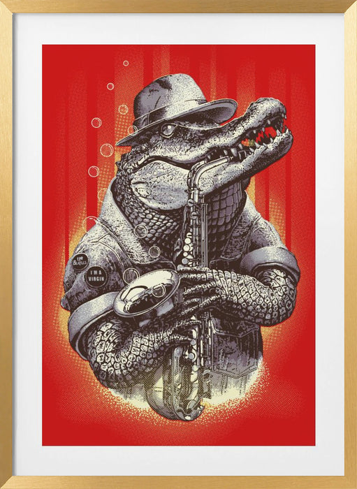 croc rocks Framed Art Wall Decor