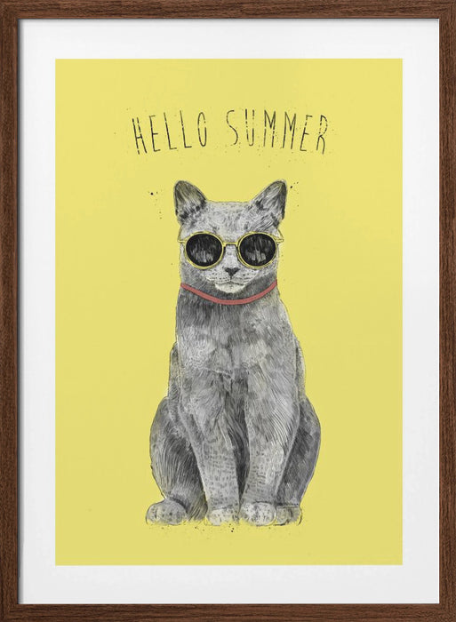 Hello Summer Framed Art Wall Decor