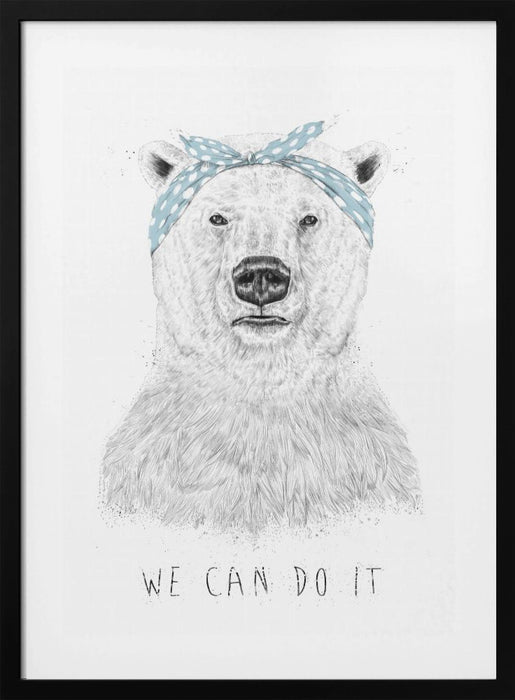 We can do it Framed Art Modern Wall Decor