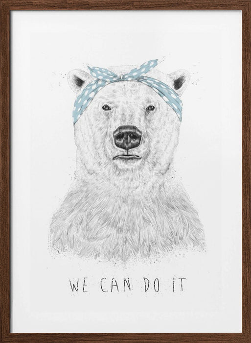 We can do it Framed Art Modern Wall Decor