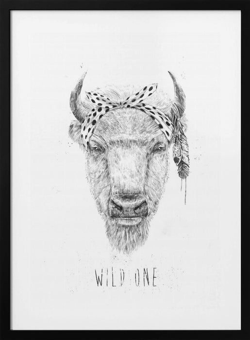 Wild one Framed Art Modern Wall Decor