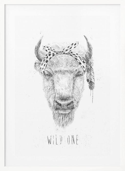 Wild one Framed Art Modern Wall Decor