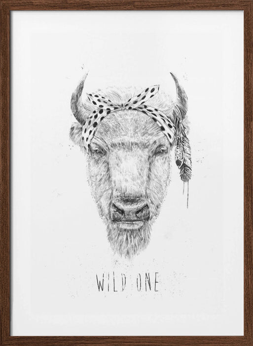 Wild one Framed Art Modern Wall Decor