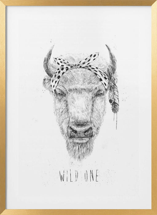 Wild one Framed Art Modern Wall Decor