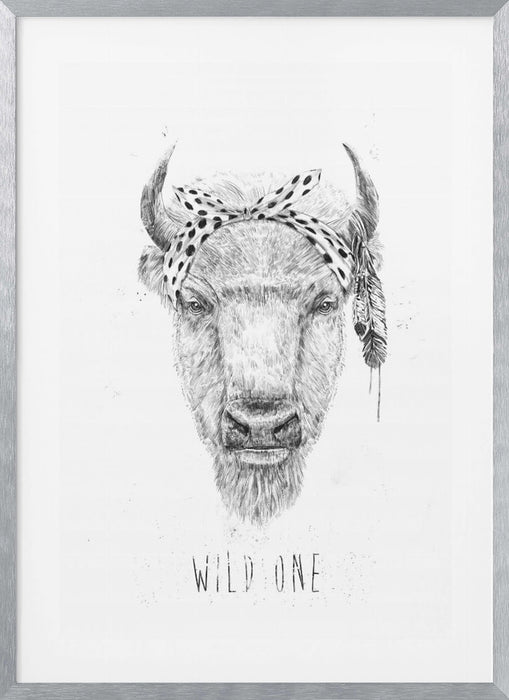 Wild one Framed Art Modern Wall Decor