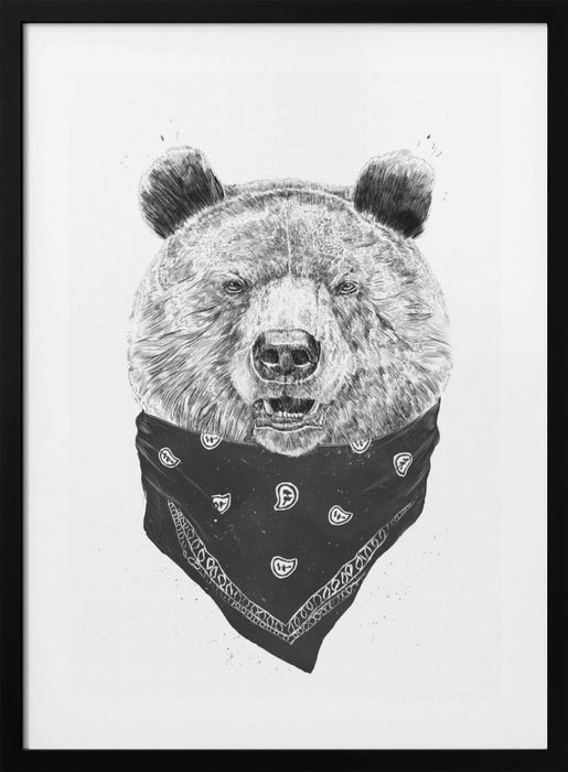 Wild bear Framed Art Modern Wall Decor