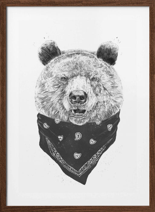 Wild bear Framed Art Modern Wall Decor