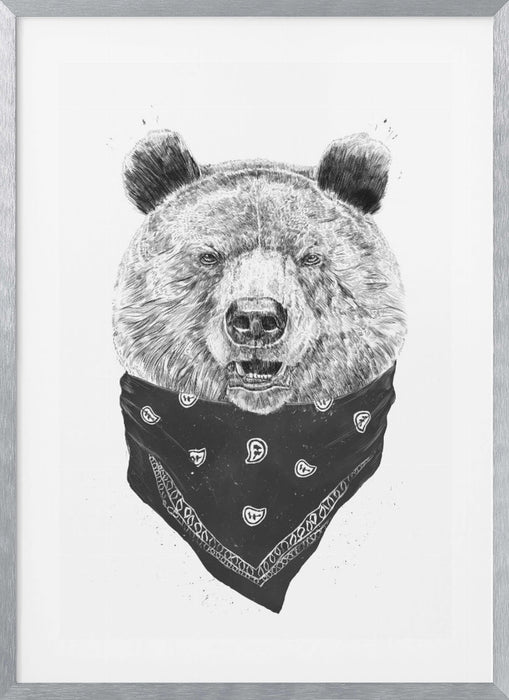 Wild bear Framed Art Modern Wall Decor