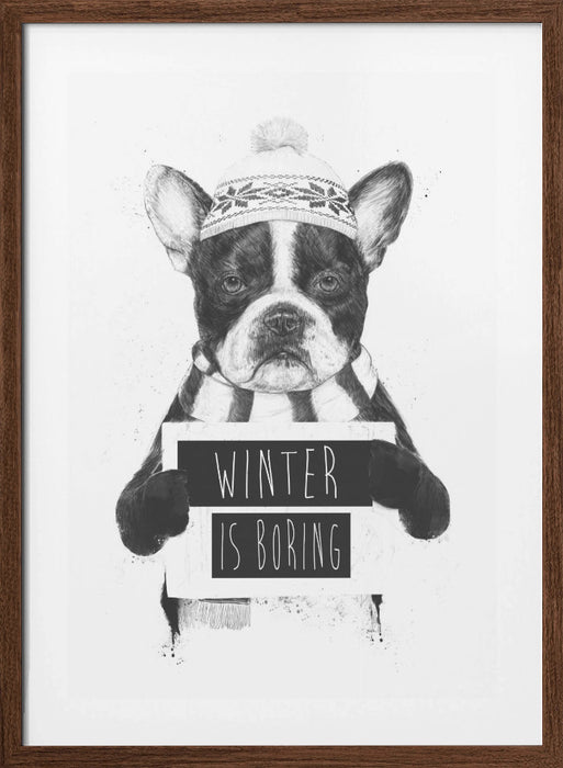 Winter is boring Framed Art Wall Decor