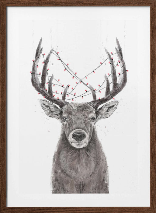 Xmas deer Framed Art Modern Wall Decor