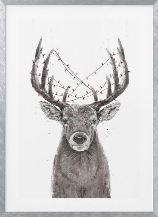 Xmas deer Framed Art Modern Wall Decor