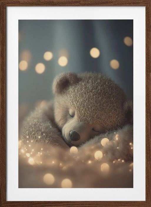 My Sleeping Teddy Framed Art Modern Wall Decor