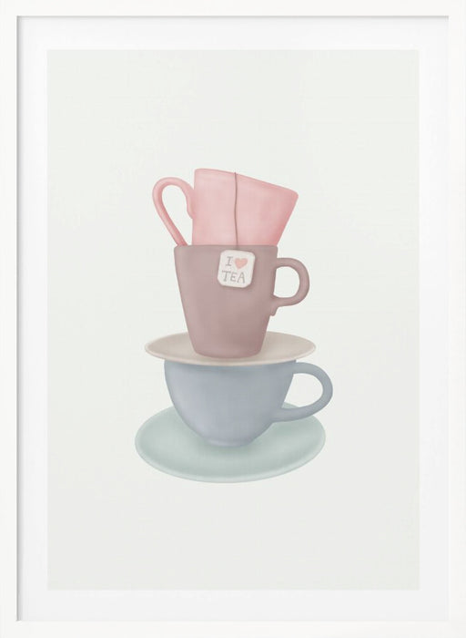 I Love TEA Framed Art Wall Decor