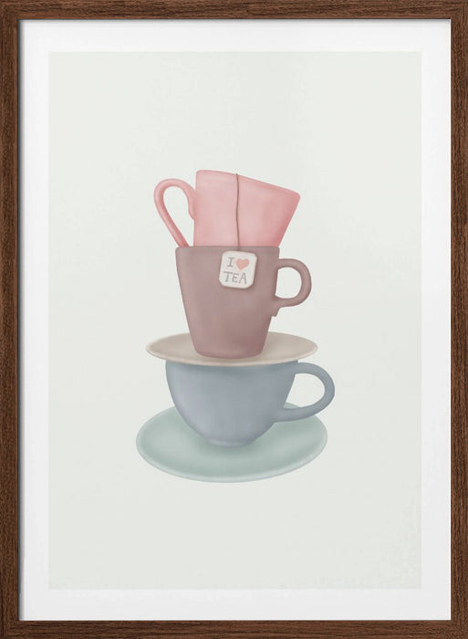 I Love TEA Framed Art Wall Decor