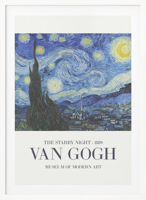 The Starry Night Framed Art Wall Decor