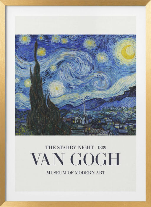 The Starry Night Framed Art Wall Decor