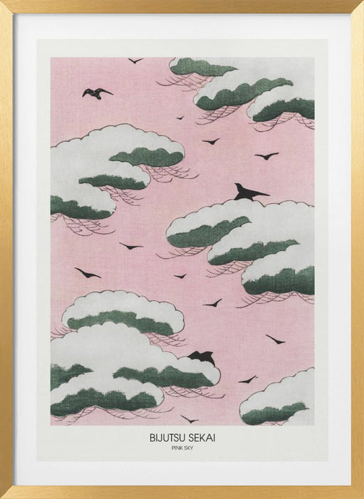 Pink Sky Framed Art Wall Decor