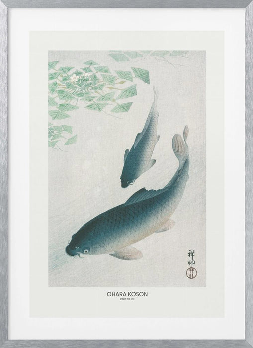 Carp Or Koi Framed Art Modern Wall Decor