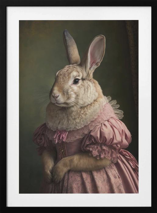 Mrs Bunny`s Daughter Framed Art Modern Wall Decor