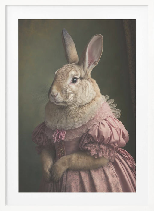 Mrs Bunny`s Daughter Framed Art Modern Wall Decor