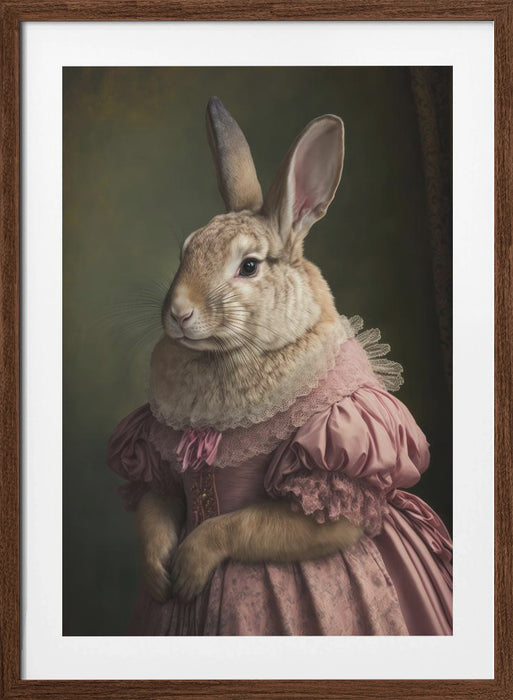 Mrs Bunny`s Daughter Framed Art Modern Wall Decor