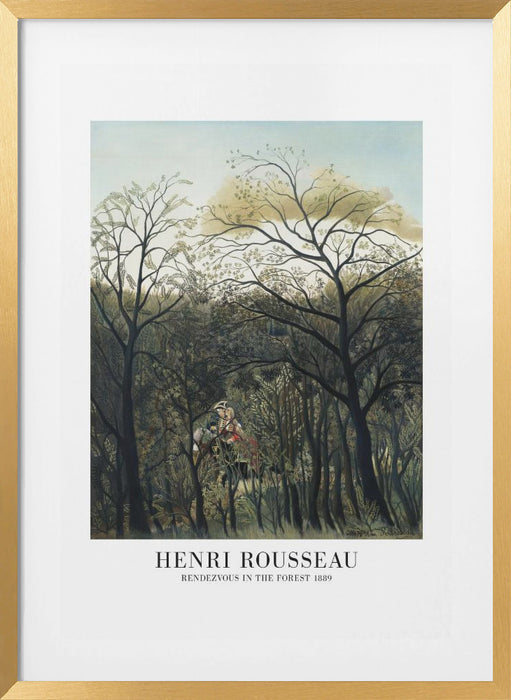 Rendezvous In The Forest Framed Art Modern Wall Decor