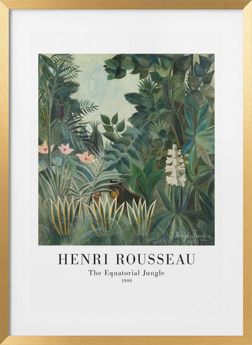 The Equatorial Jungle Framed Art Modern Wall Decor