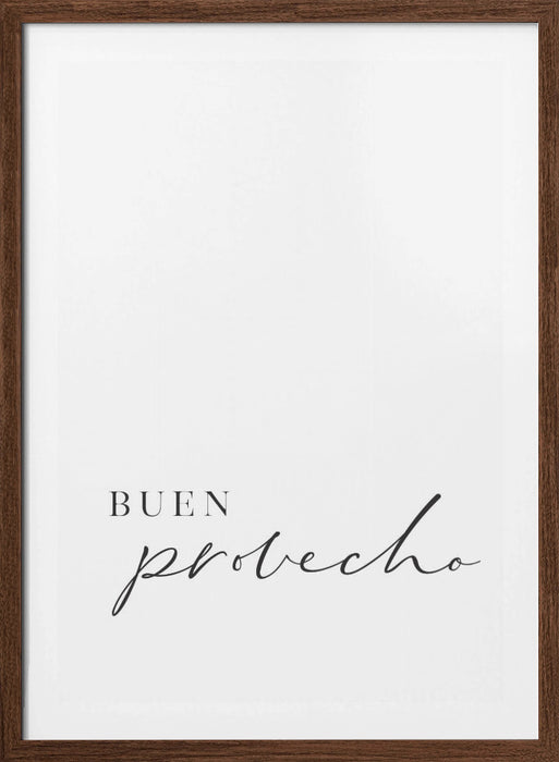 Buen provecho Framed Art Modern Wall Decor