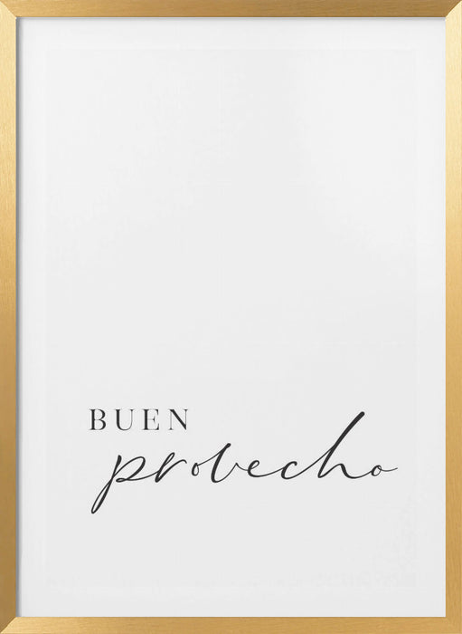 Buen provecho Framed Art Modern Wall Decor