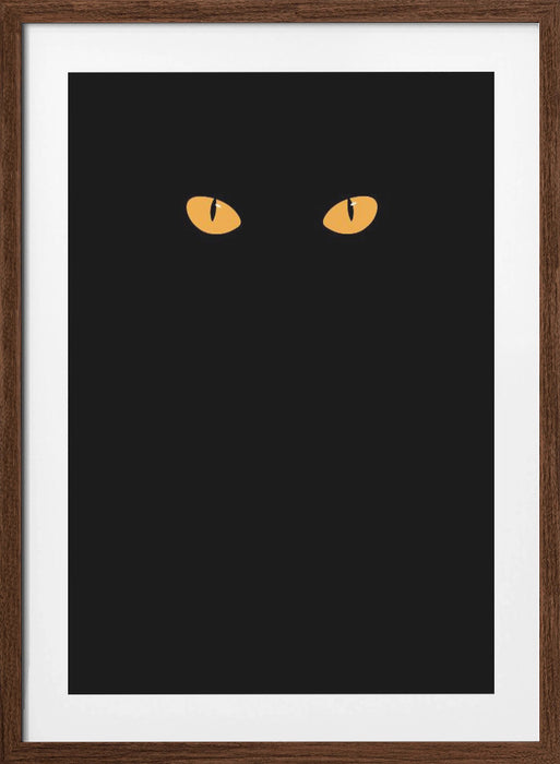 Halloween cat eyes Framed Art Wall Decor