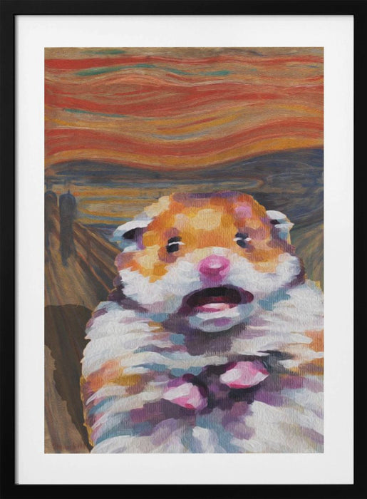 HAMSTERONI PEPERONI Framed Art Modern Wall Decor