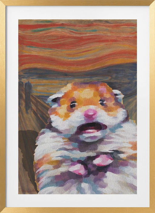 HAMSTERONI PEPERONI Framed Art Modern Wall Decor