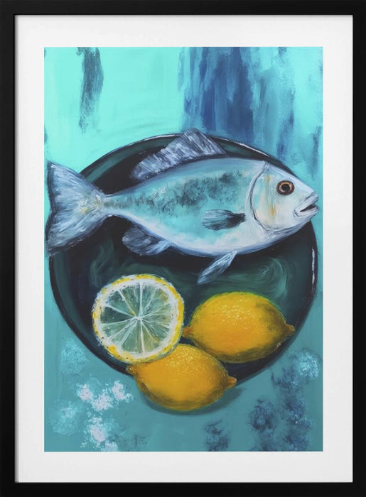 A Fishplate Framed Art Modern Wall Decor