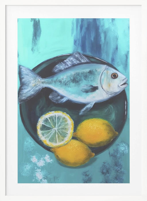 A Fishplate Framed Art Modern Wall Decor