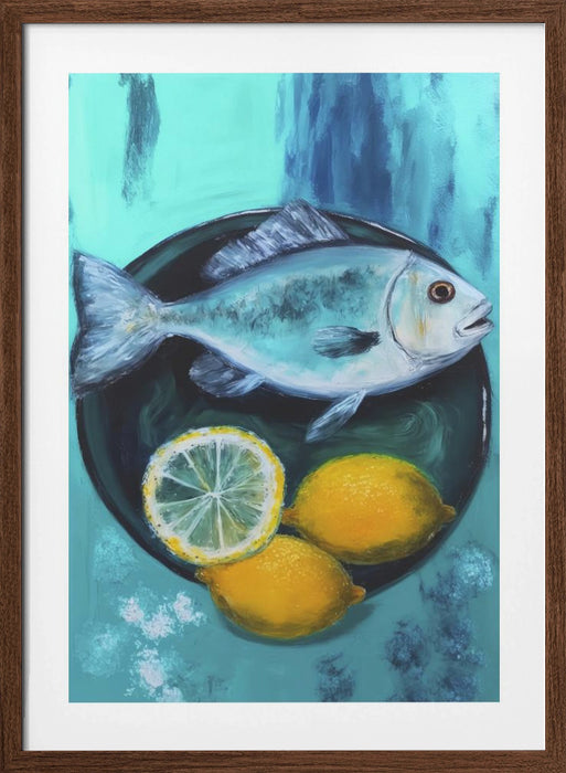 A Fishplate Framed Art Modern Wall Decor