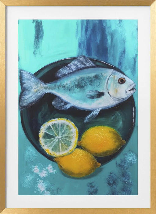 A Fishplate Framed Art Modern Wall Decor