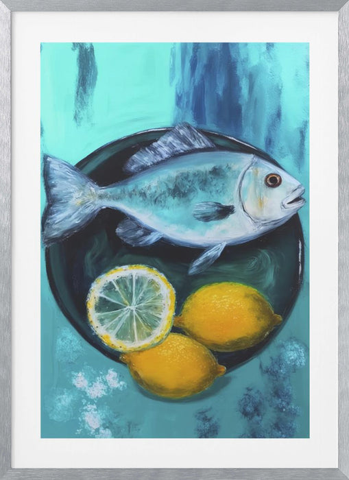 A Fishplate Framed Art Modern Wall Decor