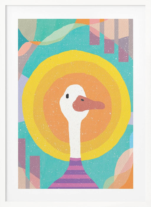 Duck in the Sun Framed Art Modern Wall Decor