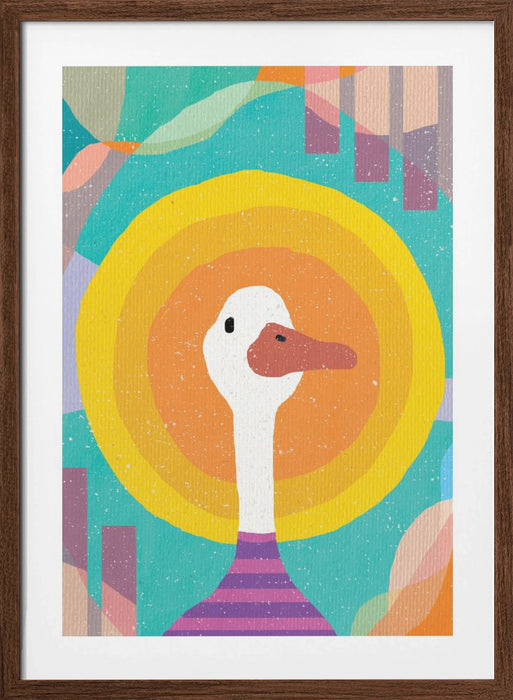 Duck in the Sun Framed Art Modern Wall Decor