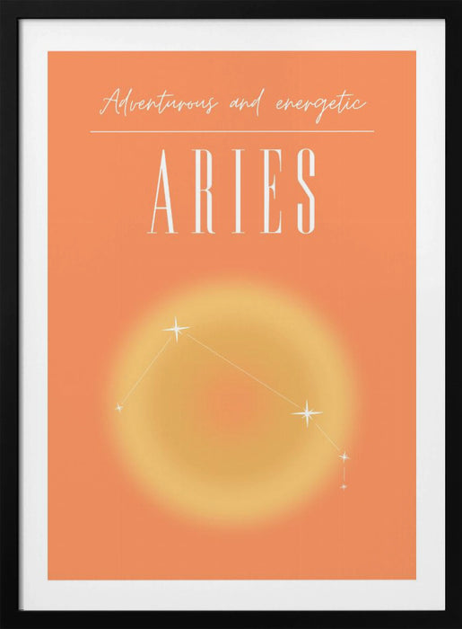 Aries Zodiac Print Art Framed Art Modern Wall Decor