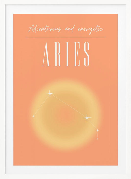 Aries Zodiac Print Art Framed Art Modern Wall Decor