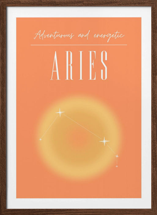 Aries Zodiac Print Art Framed Art Modern Wall Decor