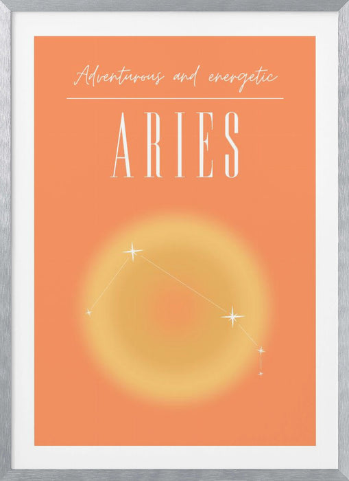 Aries Zodiac Print Art Framed Art Modern Wall Decor