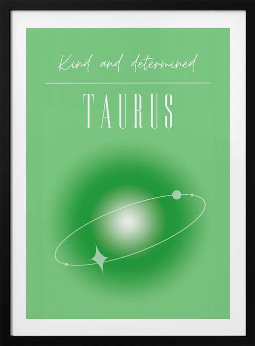 Taurus Zodiac Print Art Framed Art Modern Wall Decor