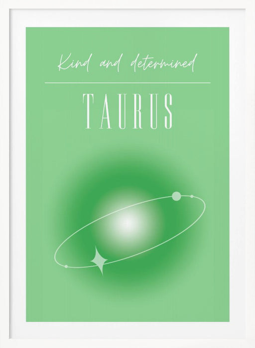 Taurus Zodiac Print Art Framed Art Modern Wall Decor