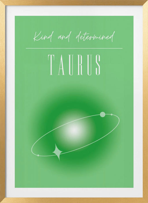 Taurus Zodiac Print Art Framed Art Modern Wall Decor