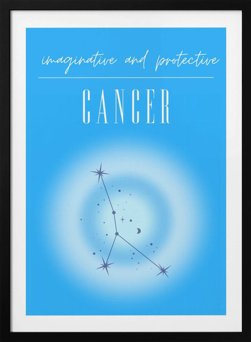 Cancer Zodiac Print Art Framed Art Modern Wall Decor